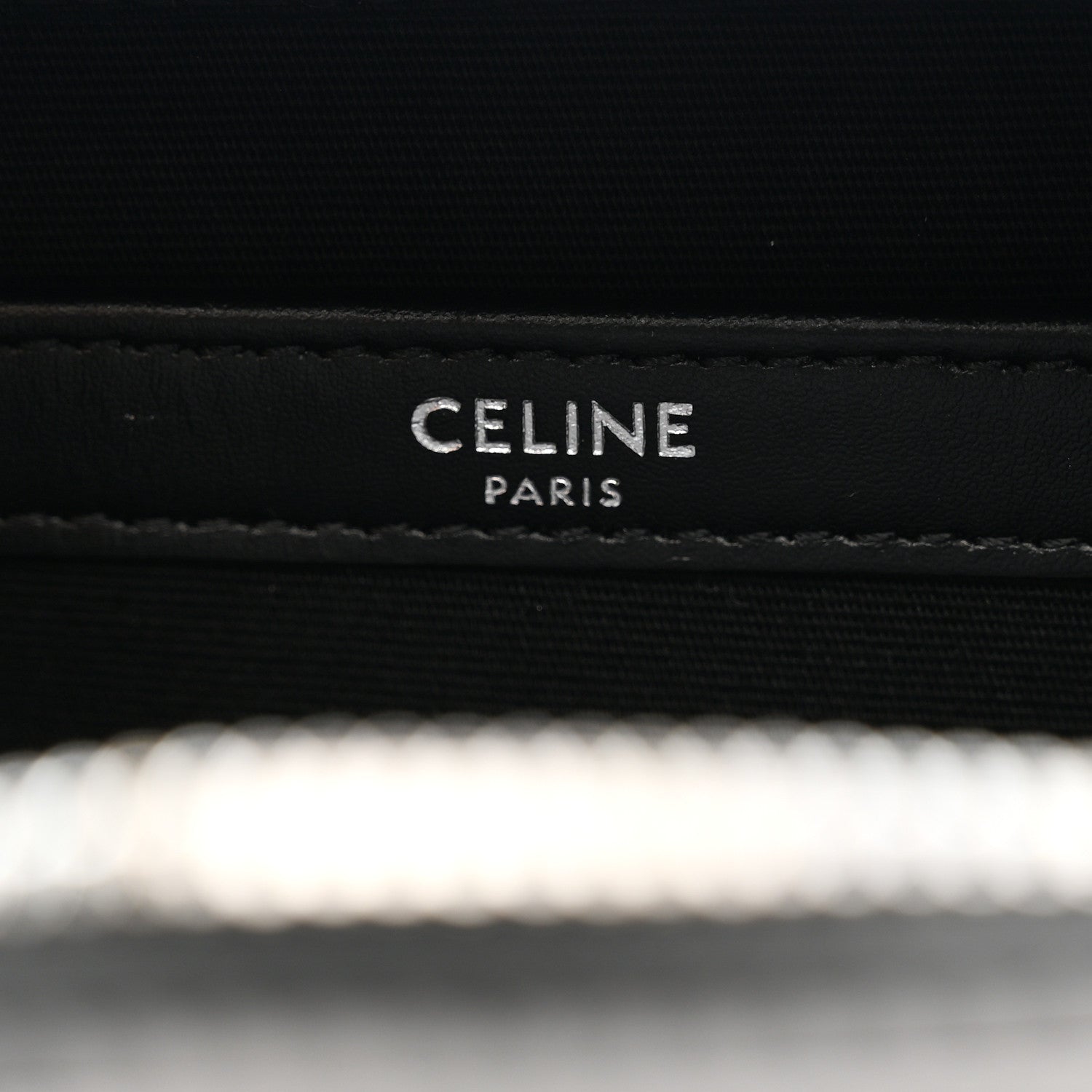 Celine Triomphe Canvas Top Handle Messenger Box Black 6 of 9