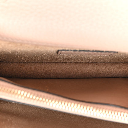 Valentino Garavani Pebbled Calfskin Rockstud Wallet On Chain Poudre 6 of 10