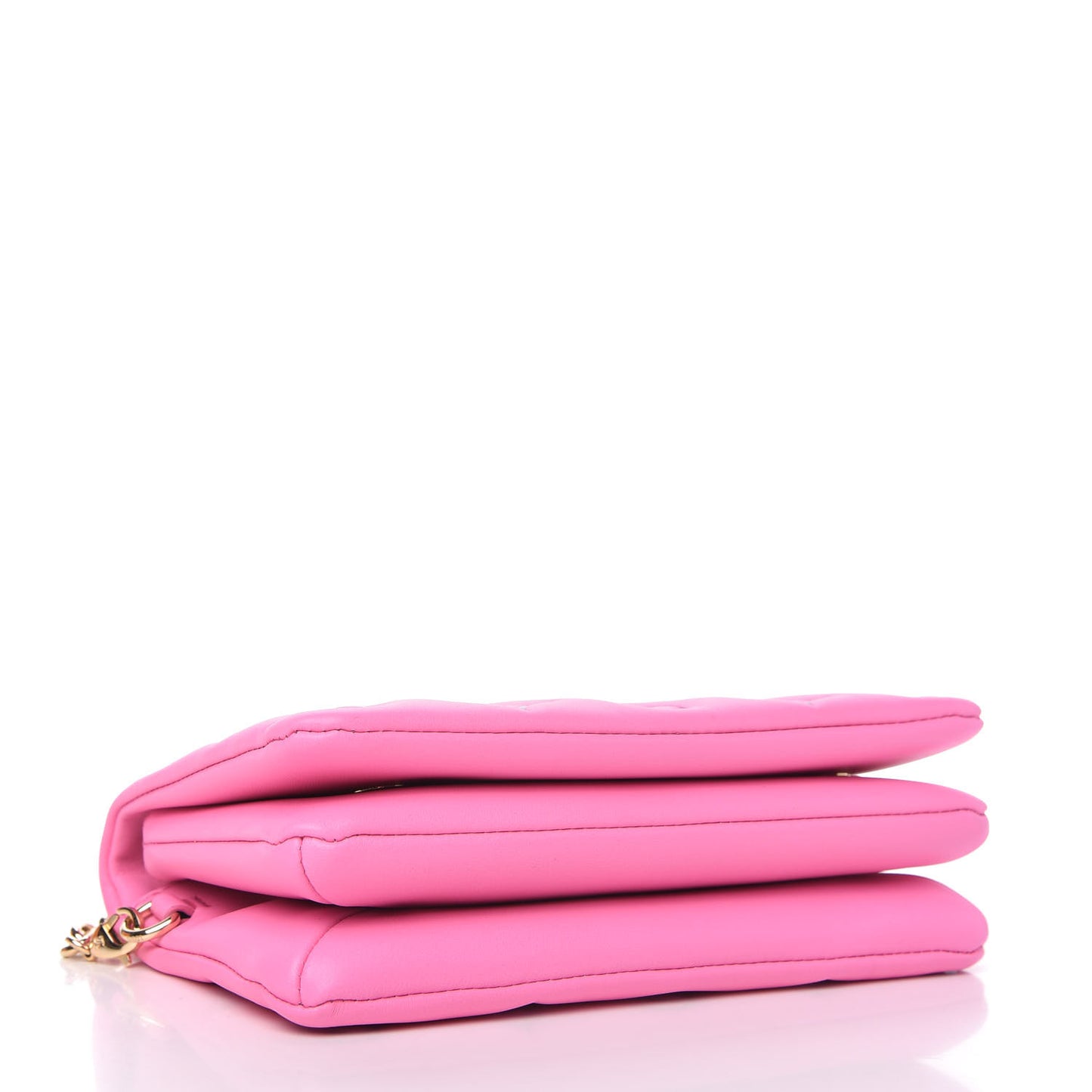 Lambskin Embossed Monogram Vuittamins Pochette Coussin Rose Violet