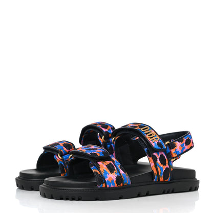Christian Dior Technical Fabric Mizza Print DiorAct Sandals 40.5 Multicolor 3 of 9