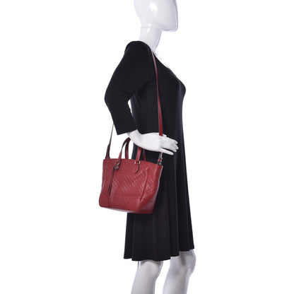 Gucci Microguccissima Small Bree Tote Red 3 of 10