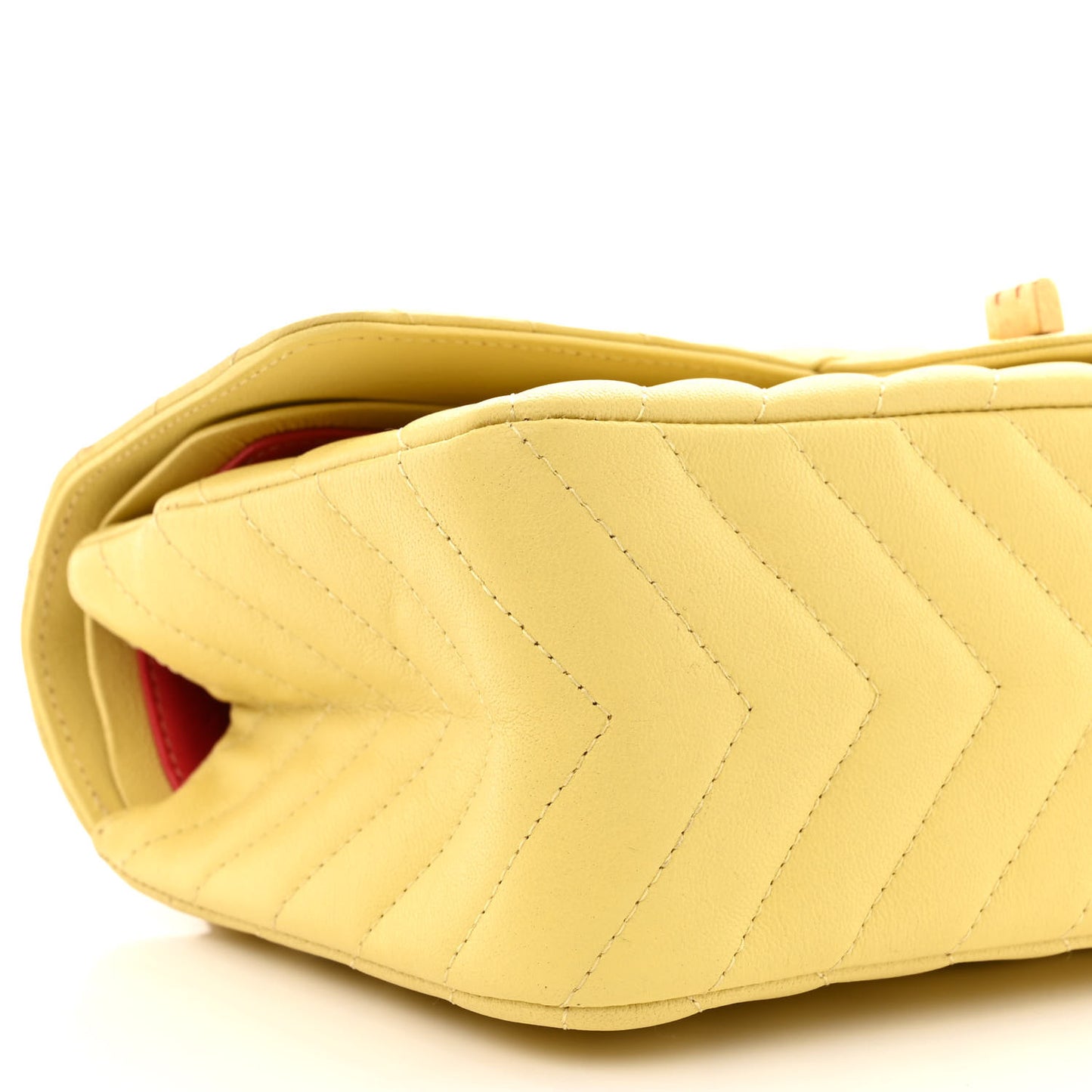 Sheepskin Chevron Quilted 2.55 Reissue 225 Flap Yellow