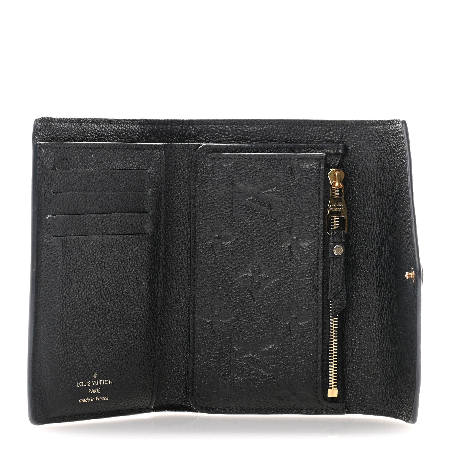 Louis Vuitton Empreinte Compact Curieuse Wallet Black 5 of 9