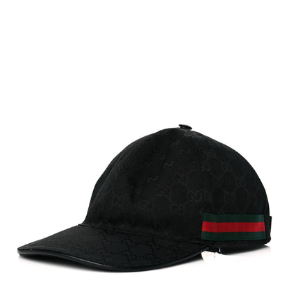 Gucci Monogram Web Baseball Hat L Black 1 of 9