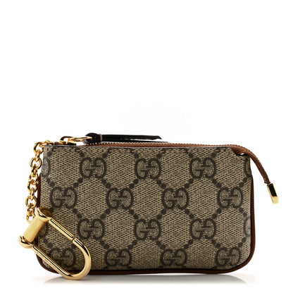 Gucci GG Supreme Monogram Key Case Brown 1 of 8
