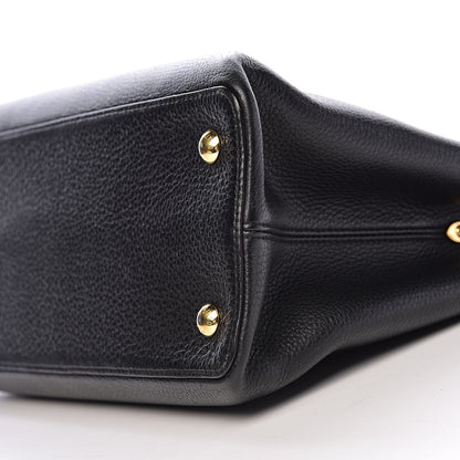 Louis Vuitton Taurillon Capucines MM Black 8 of 9