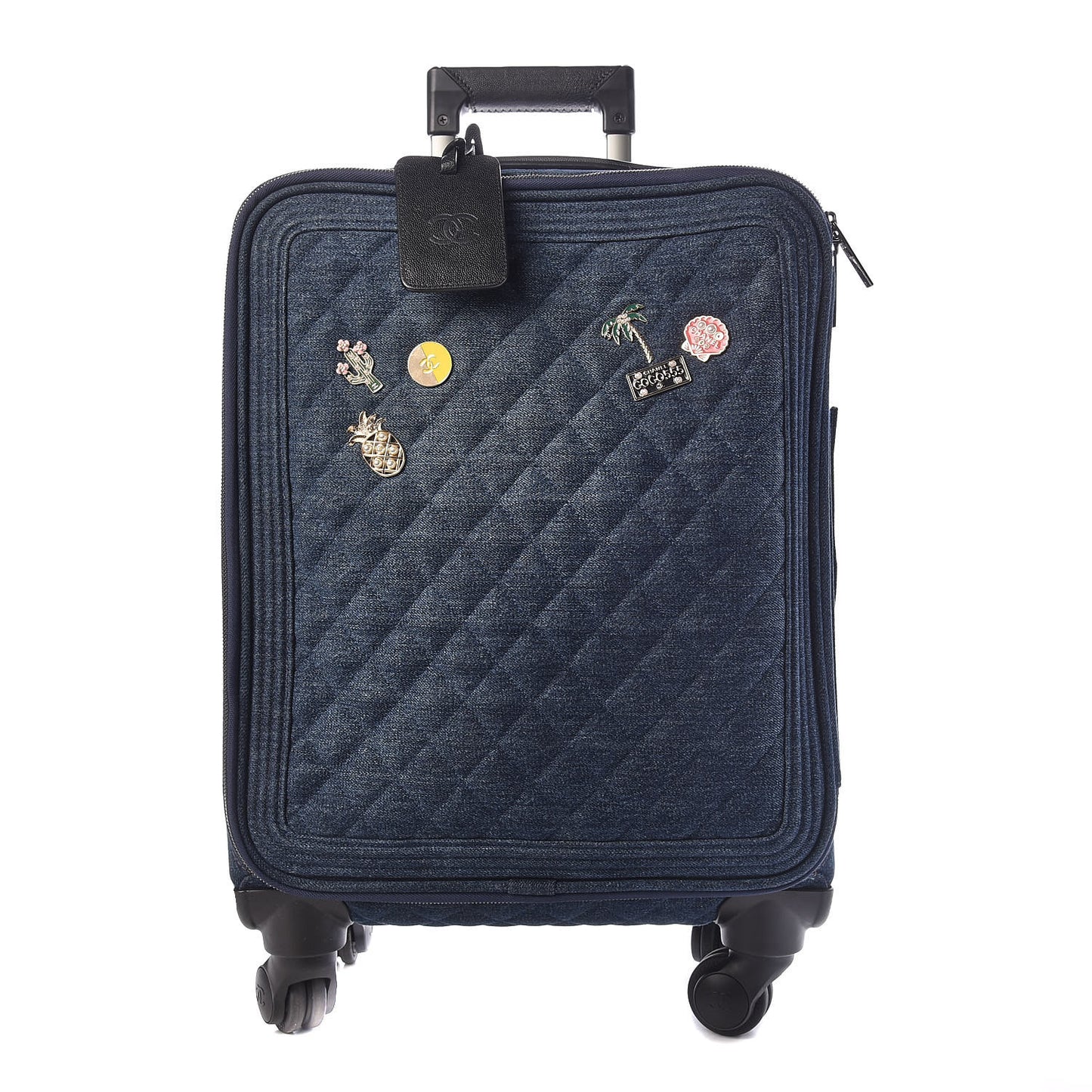 Denim Quilted Coco Cuba Charms Trolley