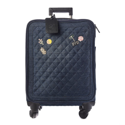 Chanel Denim Quilted Coco Cuba Charms Trolley 1 of 21