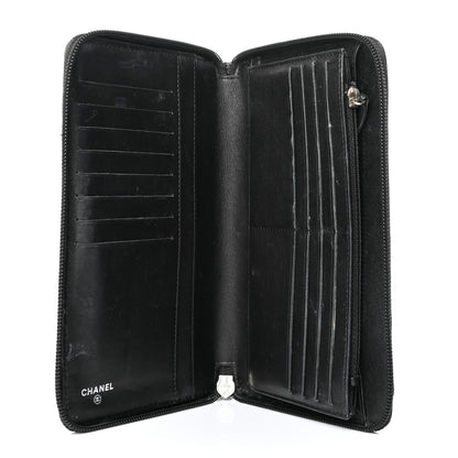 Chanel Caviar Large Timeless CC Zip Around Organizer Wallet Black 5 of 12