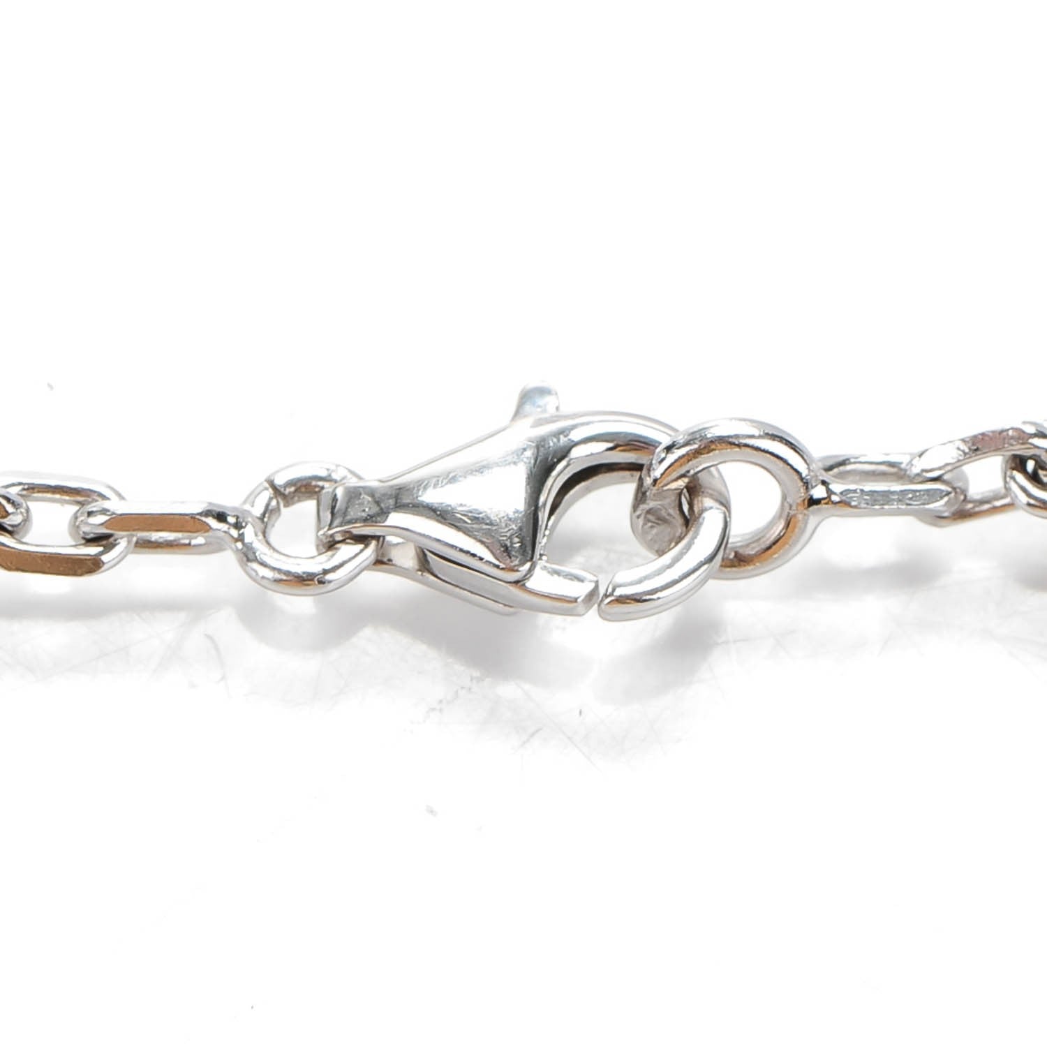 Van Cleef & Arpels 18K White Gold Mother of Pearl 5 Motifs Vintage Alhambra Bracelet 4 of 4
