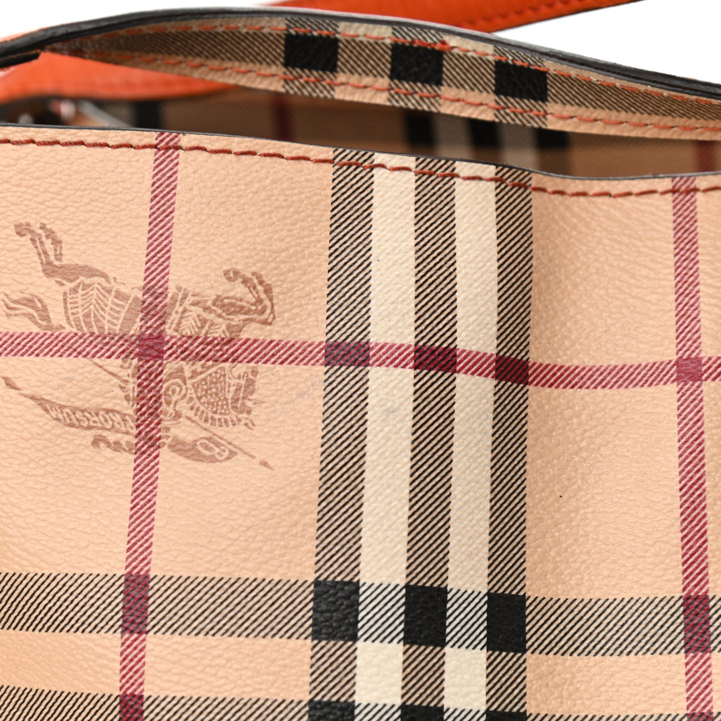 Haymarket Check Small Canterbury Tote Burnt Amber