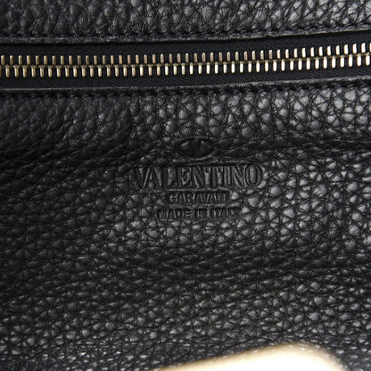 Valentino Garavani Grained Calfskin Small Rockstud Tote Black 9 of 10