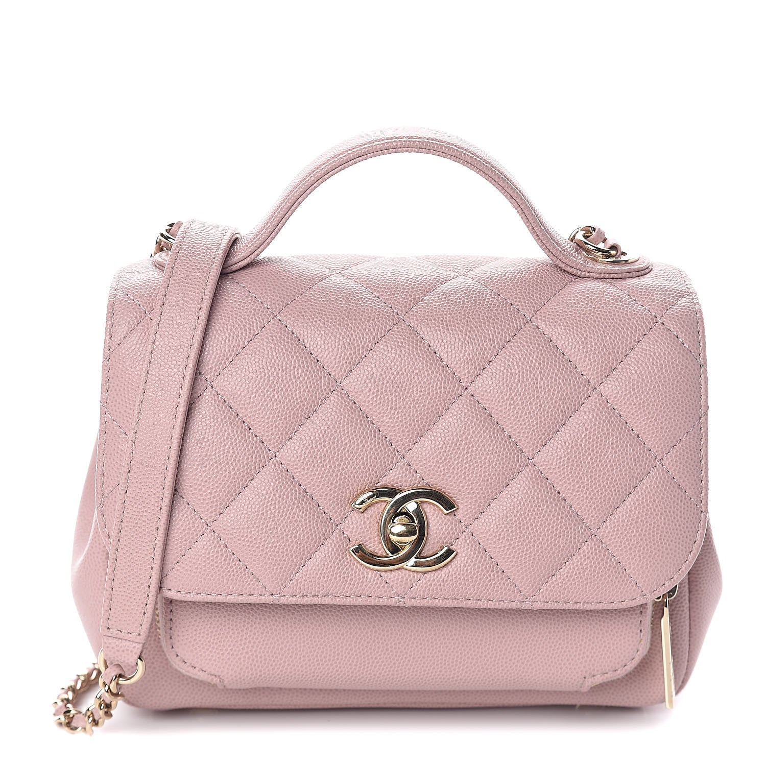 Chanel Caviar Quilted Mini Business Affinity Flap Light Pink 1 of 10