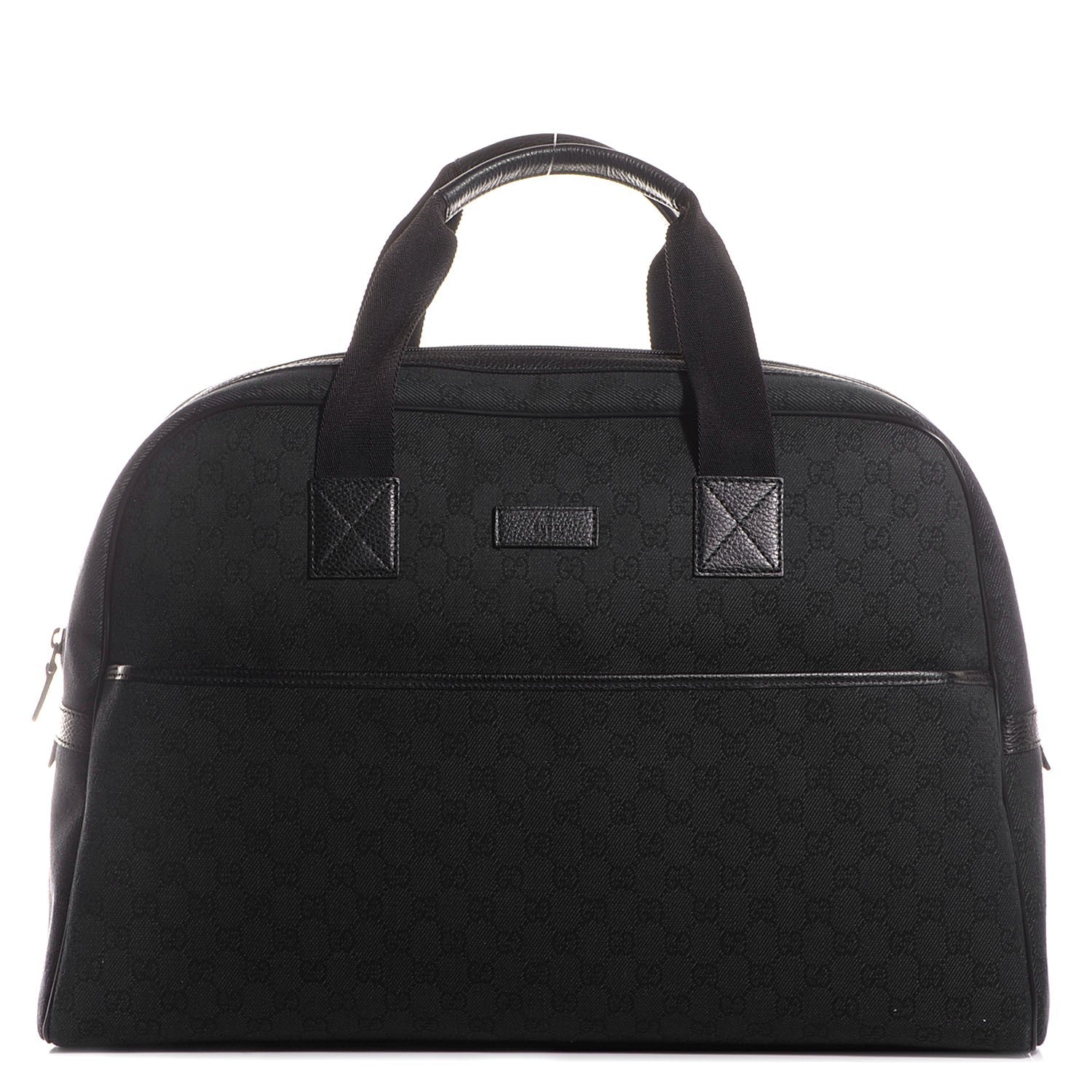 Gucci Denim Monogram Duffle Black 1 of 8