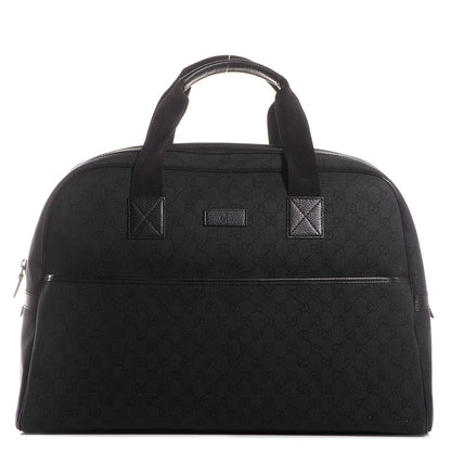 Gucci Denim Monogram Duffle Black 1 of 8
