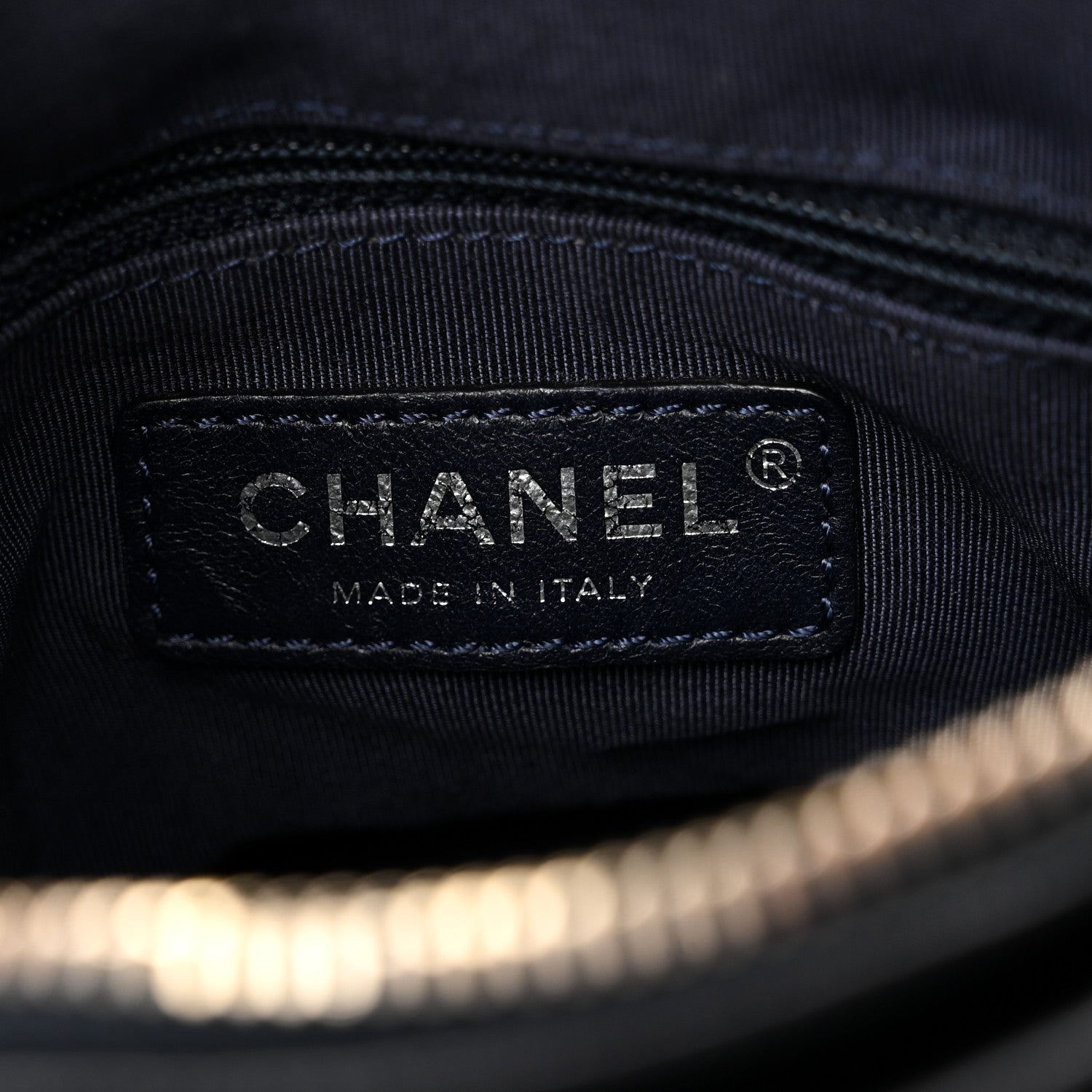 Chanel Shearling Small Gabrielle Hobo Navy 6 of 10