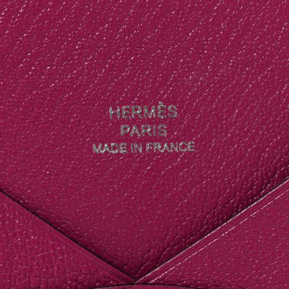 Hermes Chevre Mysore Calvi Card Case Rose Pourpre 6 of 7