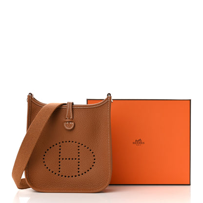 Hermes Taurillon Clemence Evelyne TPM Gold 11 of 11