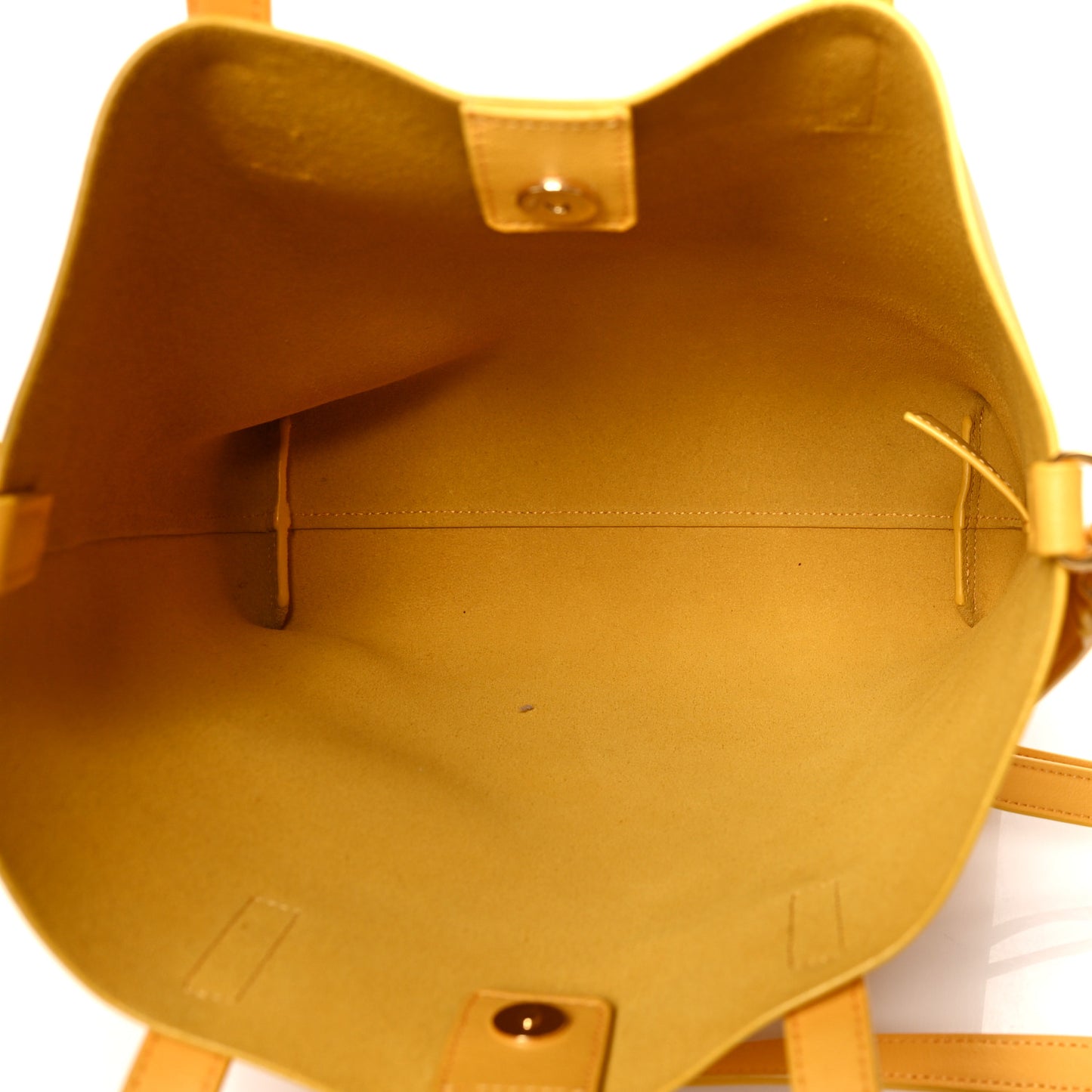 Calfskin Toy Shopping Tote Yellow