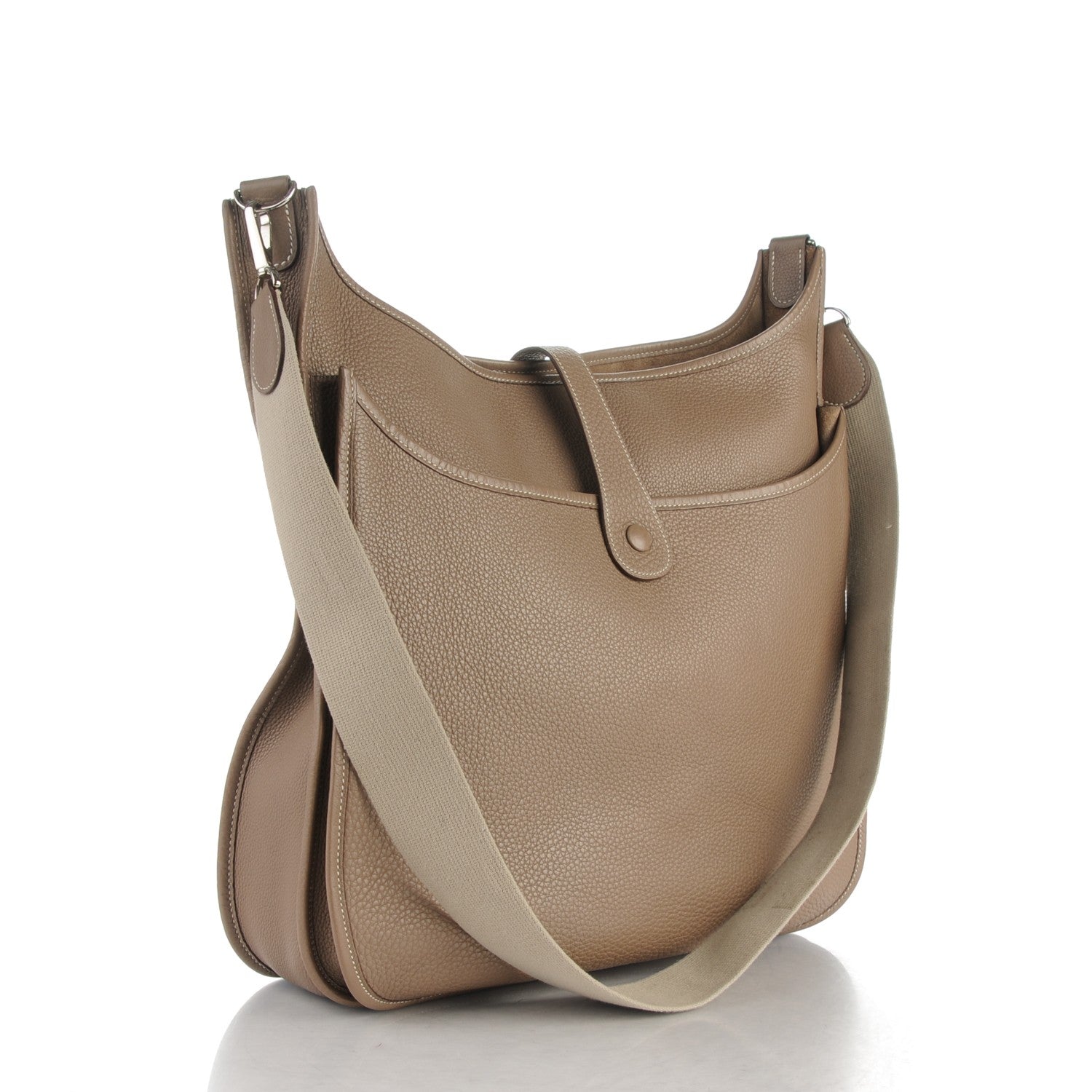 Hermes Taurillon Clemence Evelyne II TGM Etoupe 3 of 10