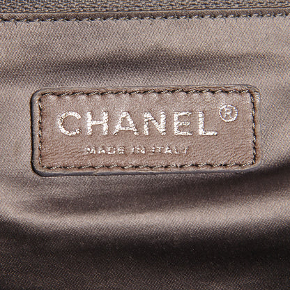 Chanel Calfskin Bubble Quilt Accordion Flap Grey 6 of 7