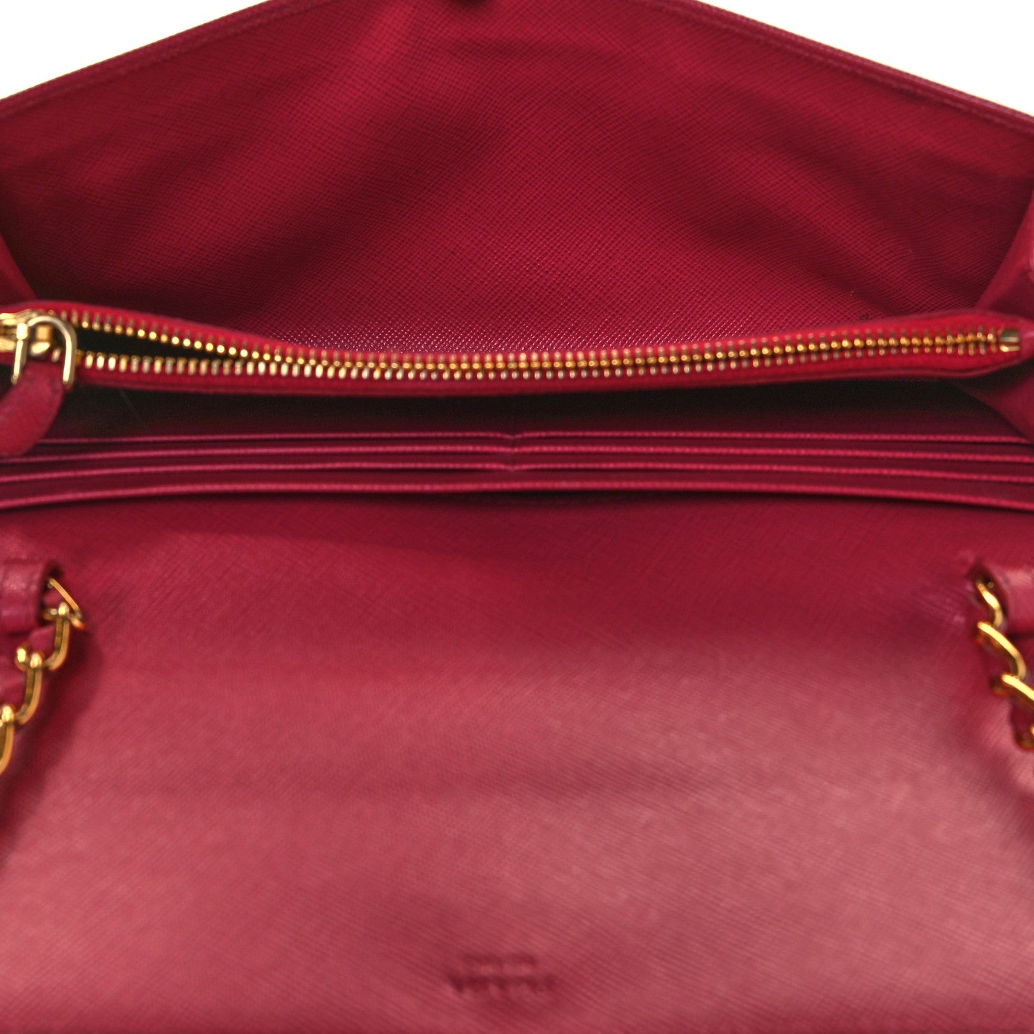Prada Saffiano Metal Oro Chain Wallet Tamaris 5 of 11