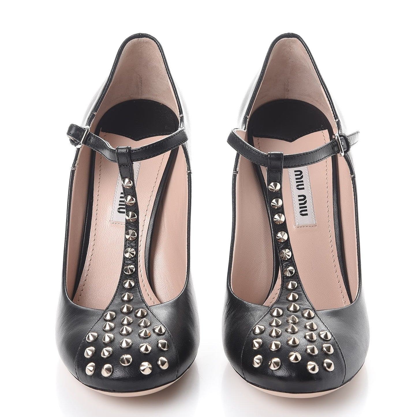 Nappa Studded Pumps 37.5 Black