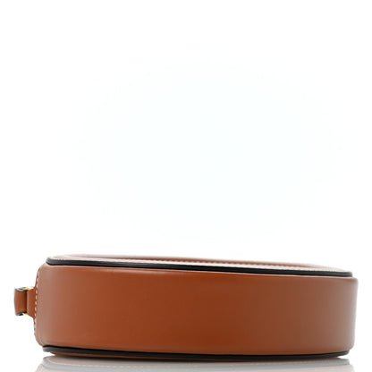 Celine Smooth Calfskin Cuir Small Triomphe Oval Crossbody Purse Tan 4 of 13