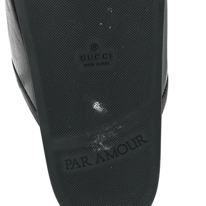 Gucci Malaga Kid Womens Horsebit River Slippers 40 Black 6 of 8