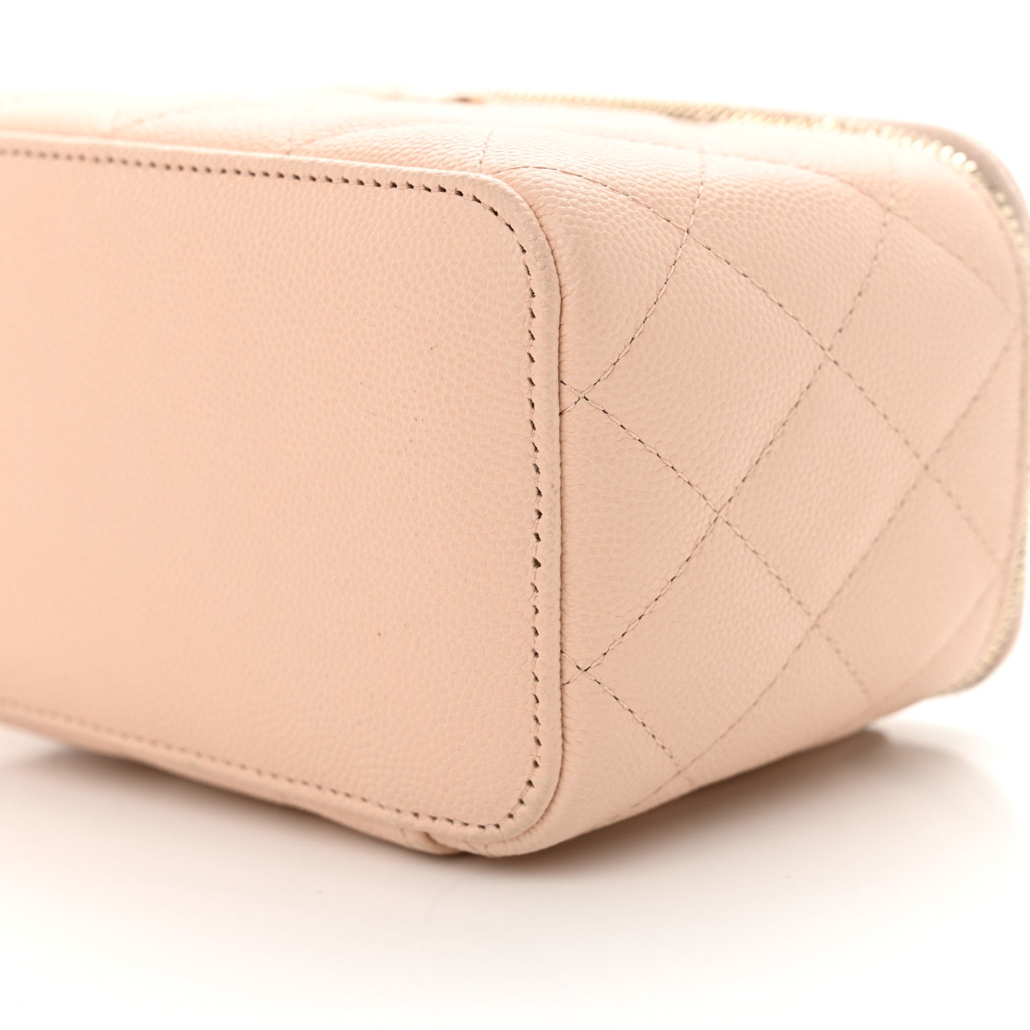 Chanel Caviar Quilted Small Vanity Case With Chain Light Pink 10 of 10