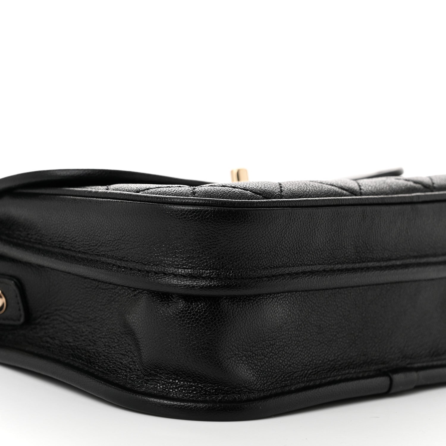 Chanel Caviar Quilted Round Messenger Flap Black 9 of 11