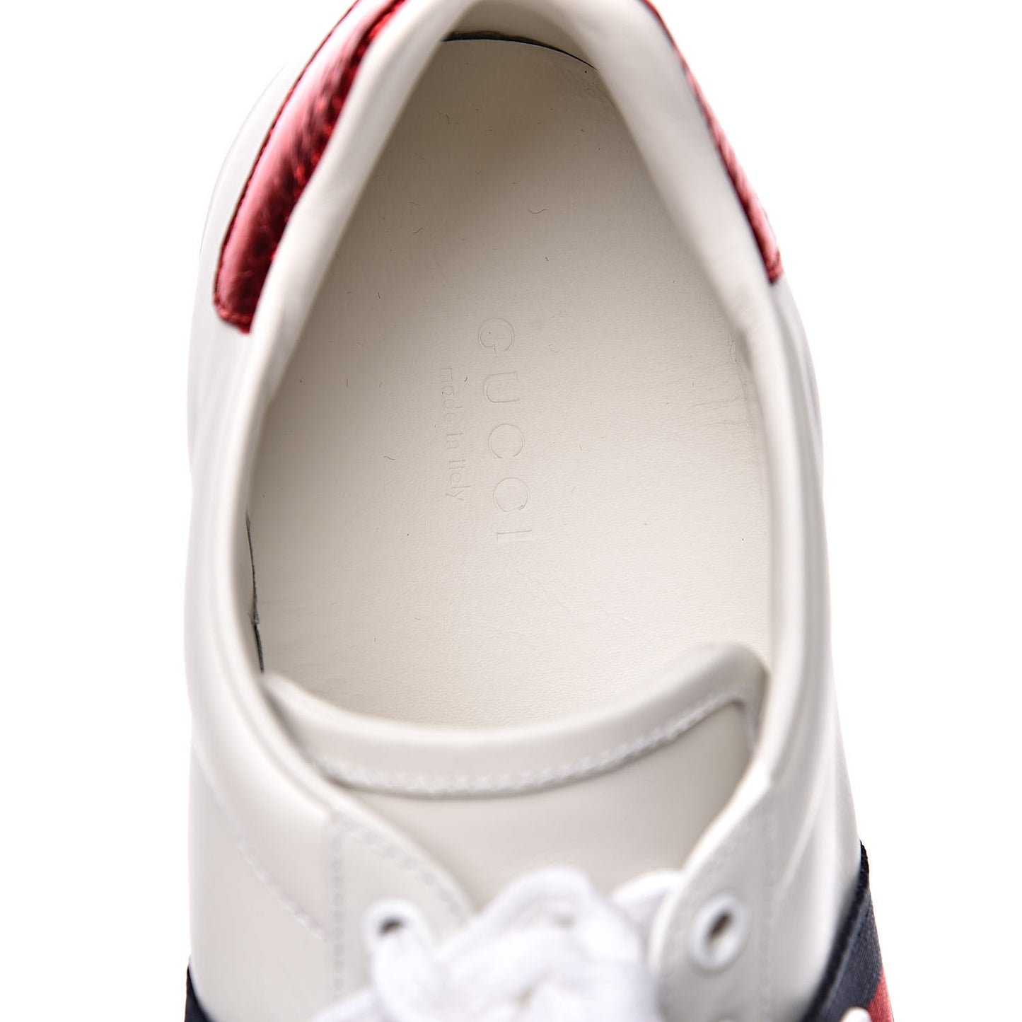Calfskin Ayers Blind For Love Embroidered Womens Ace Sneakers 39.5 White
