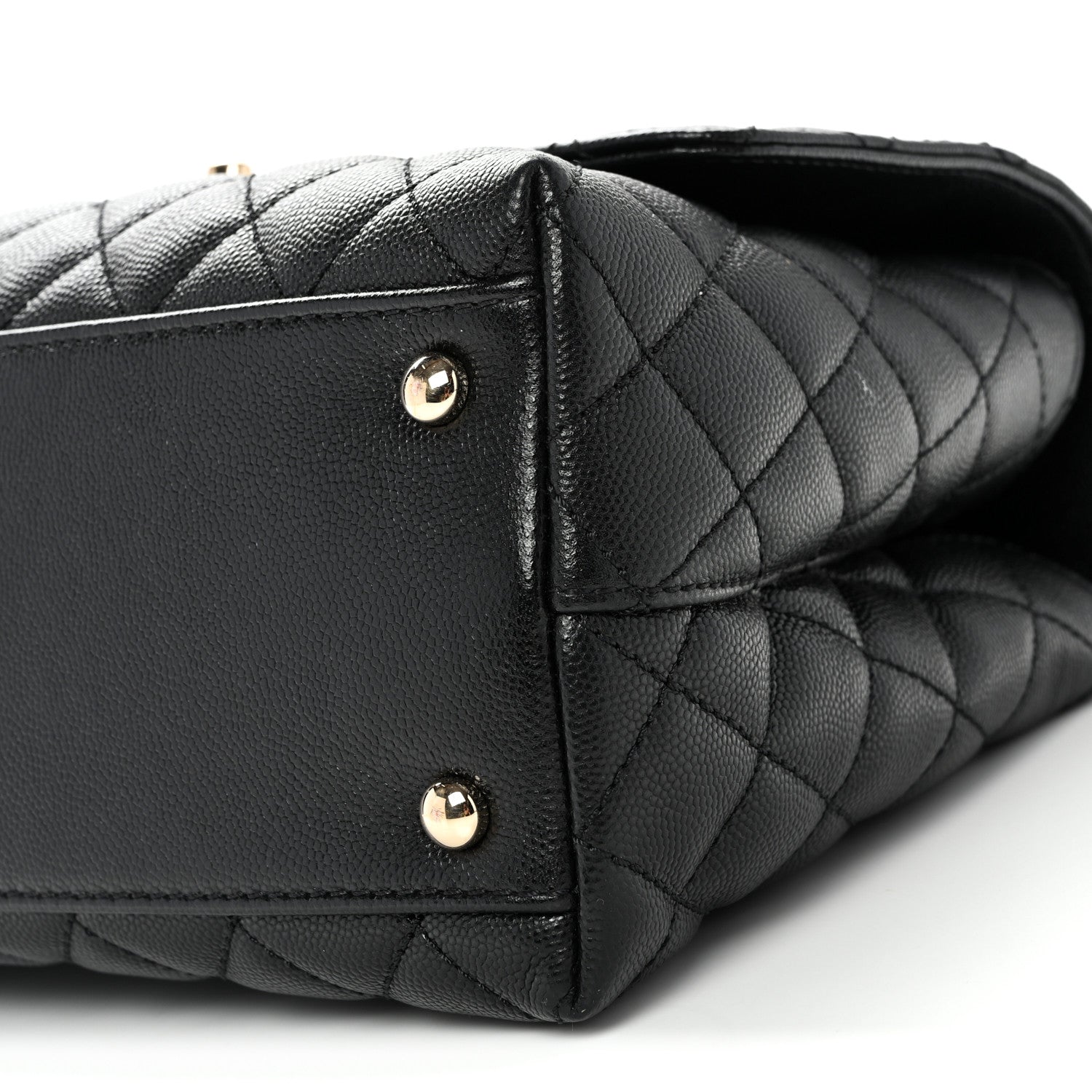 Chanel Caviar Quilted Small Coco Handle Flap Black 10 of 10