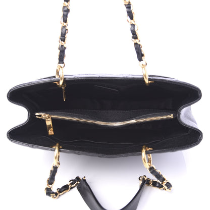 Chanel Caviar Quilted Grand Shopping Tote GST Black 5 of 10