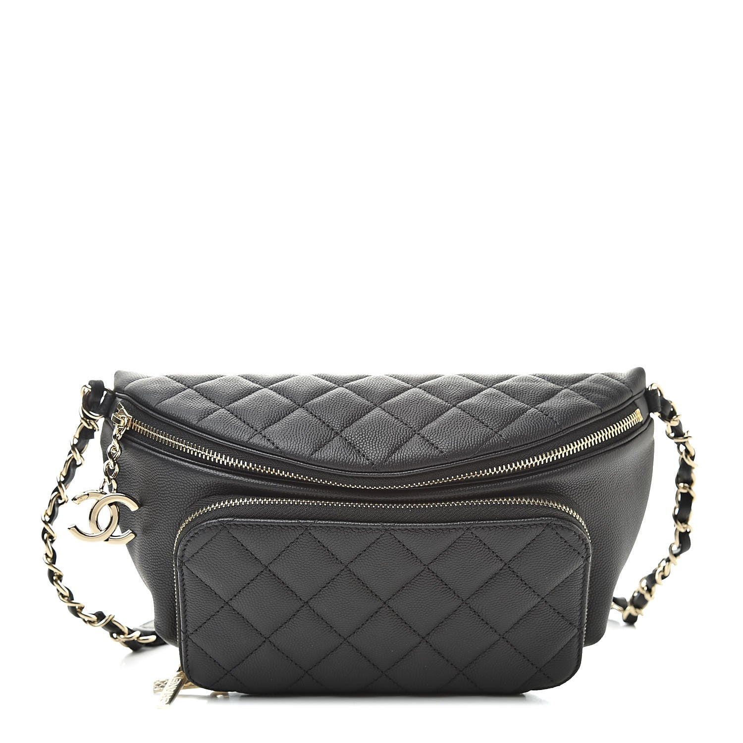 Chanel Caviar Quilted Business Affinity Waist Belt Bag Black 1 of 11