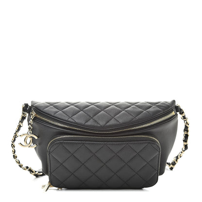 Chanel Caviar Quilted Business Affinity Waist Belt Bag Black 1 of 11