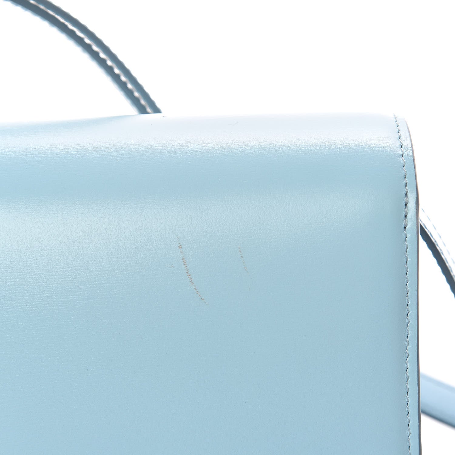 Celine Smooth Calfskin Small Classic Box Flap Bag Azur 11 of 13