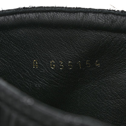 Chanel Tweed Grosgrain CC Combat Short Boots 40 Black 6 of 8