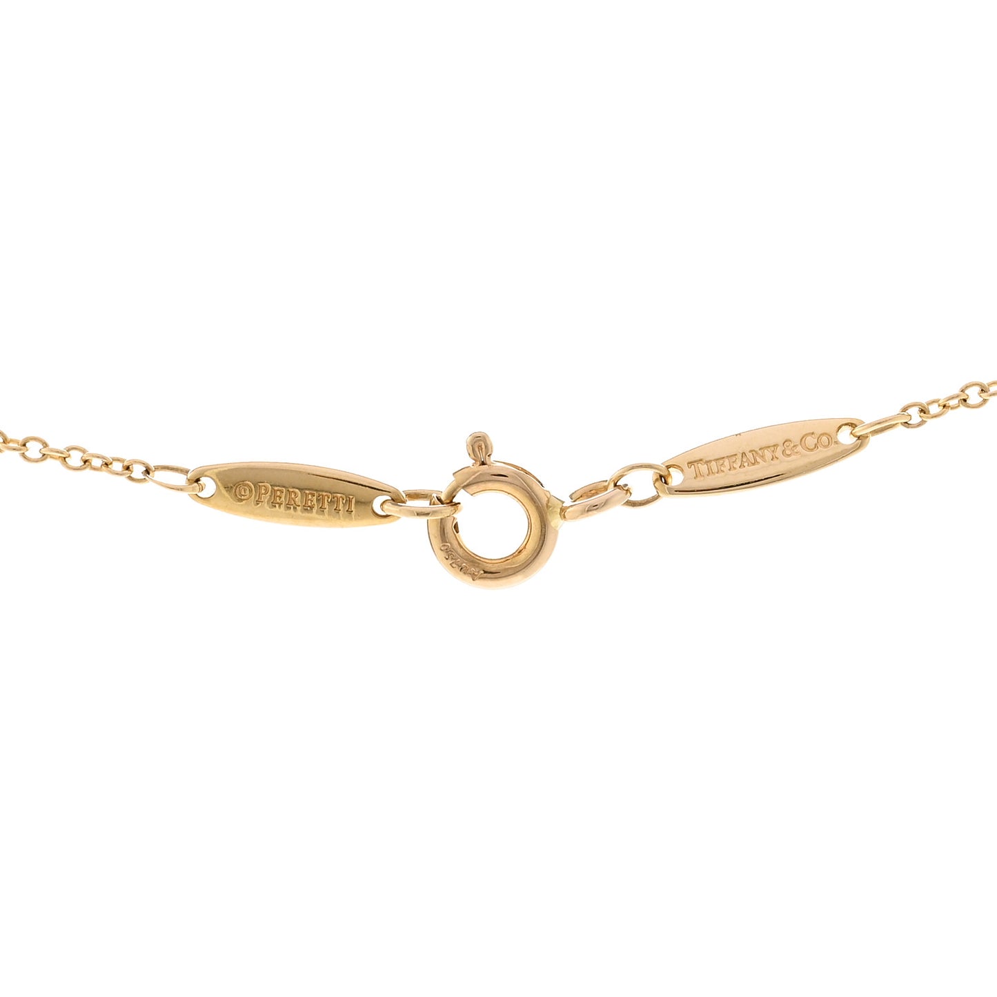 18K Yellow Gold Elsa Peretti Diamonds by the Yard 3 Station Necklace