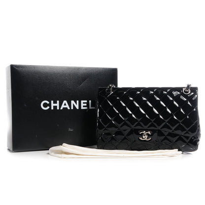 Chanel Patent Jumbo Double Flap Black 10 of 10