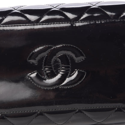 Chanel Patent Quilted Tote Black 10 of 14