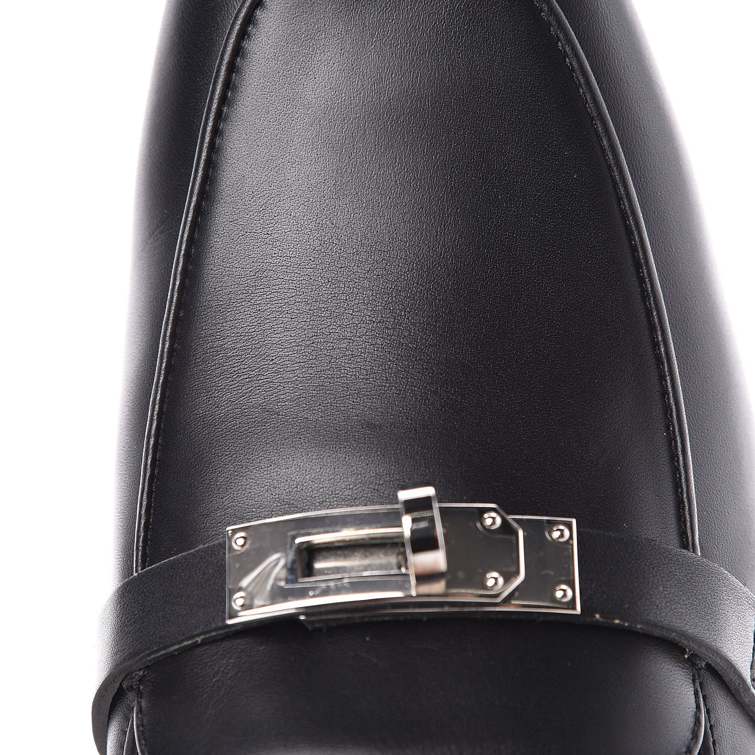 Hermes Goatskin Oz Mules 37 Black 9 of 12