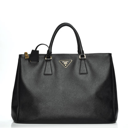 Prada Saffiano Large Galleria Double Zip Tote Black 1 of 13