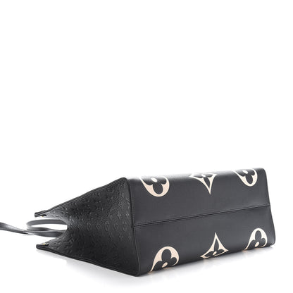Louis Vuitton Empreinte Monogram Giant Crafty Onthego GM Black Creme 5 of 11
