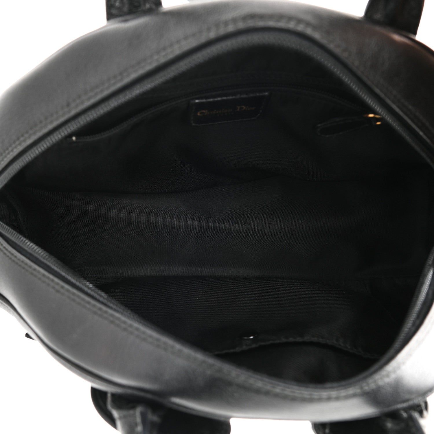 Christian Dior Calfskin Saddle Bowler Black 4 of 9