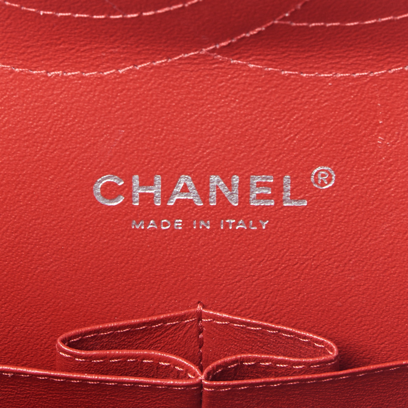 Caviar Quilted Jumbo Double Flap Red