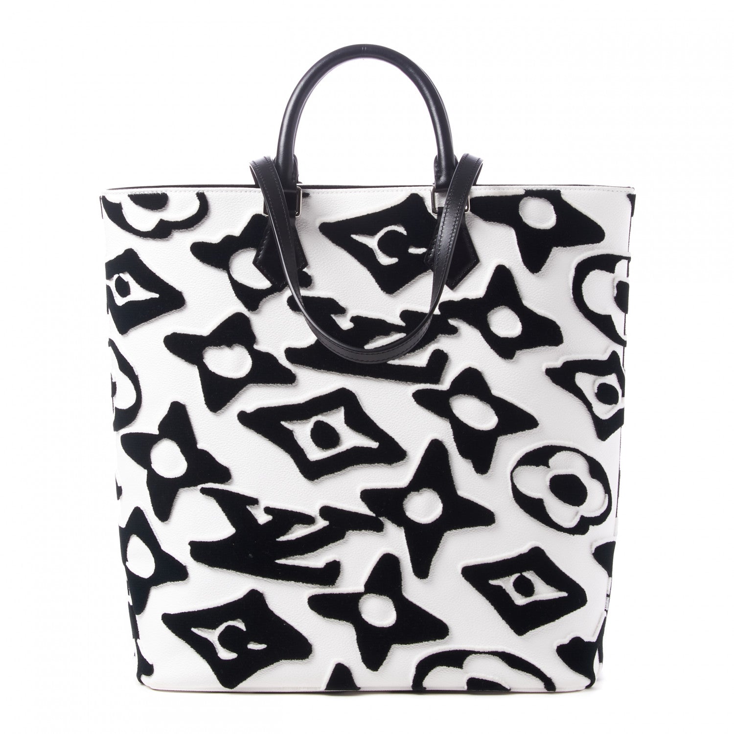Louis Vuitton X UF Tufted Monogram Tufted Cabas White Black 1 of 8