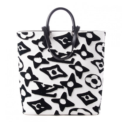 Louis Vuitton X UF Tufted Monogram Tufted Cabas White Black 1 of 8