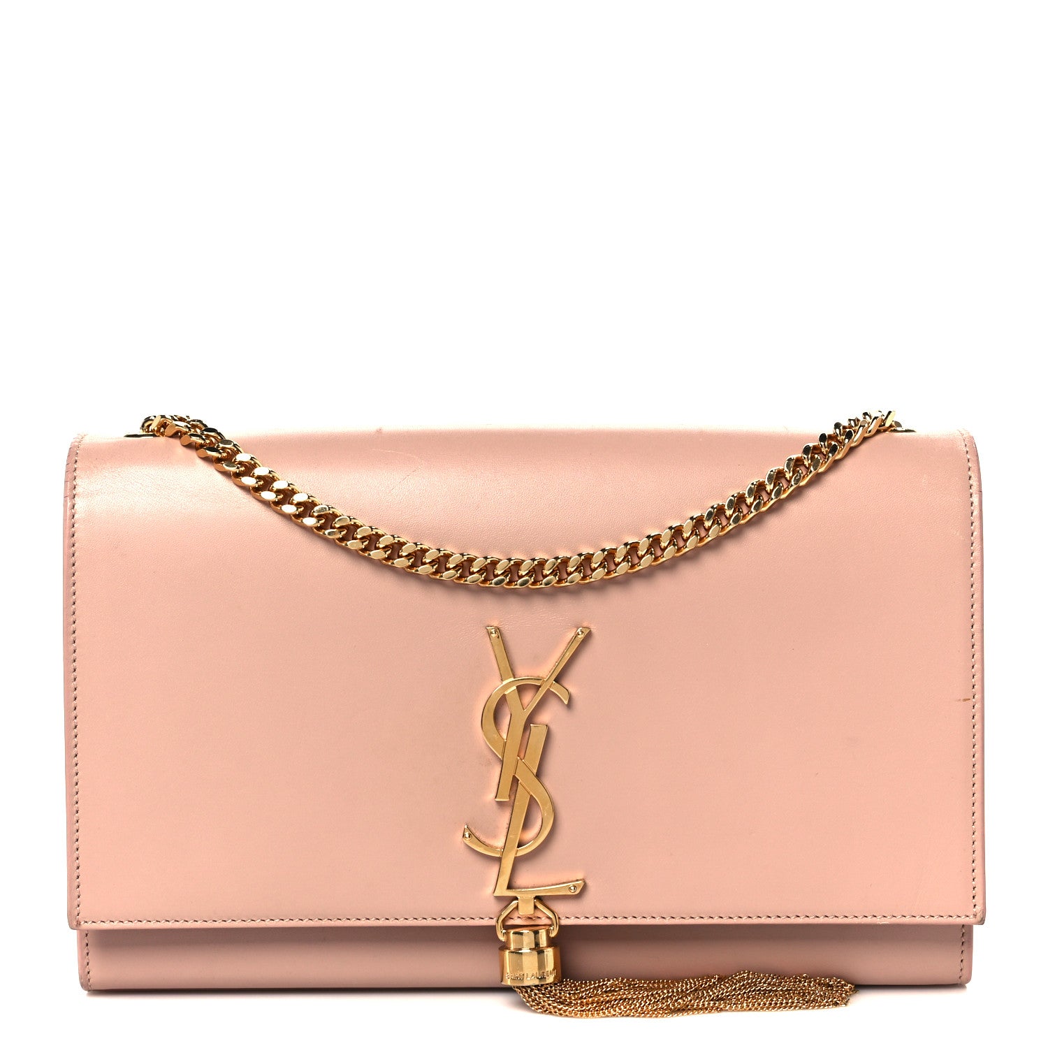 Saint Laurent Smooth Calfskin Medium Classic Monogram Kate Tassel Satchel Pink 1 of 11