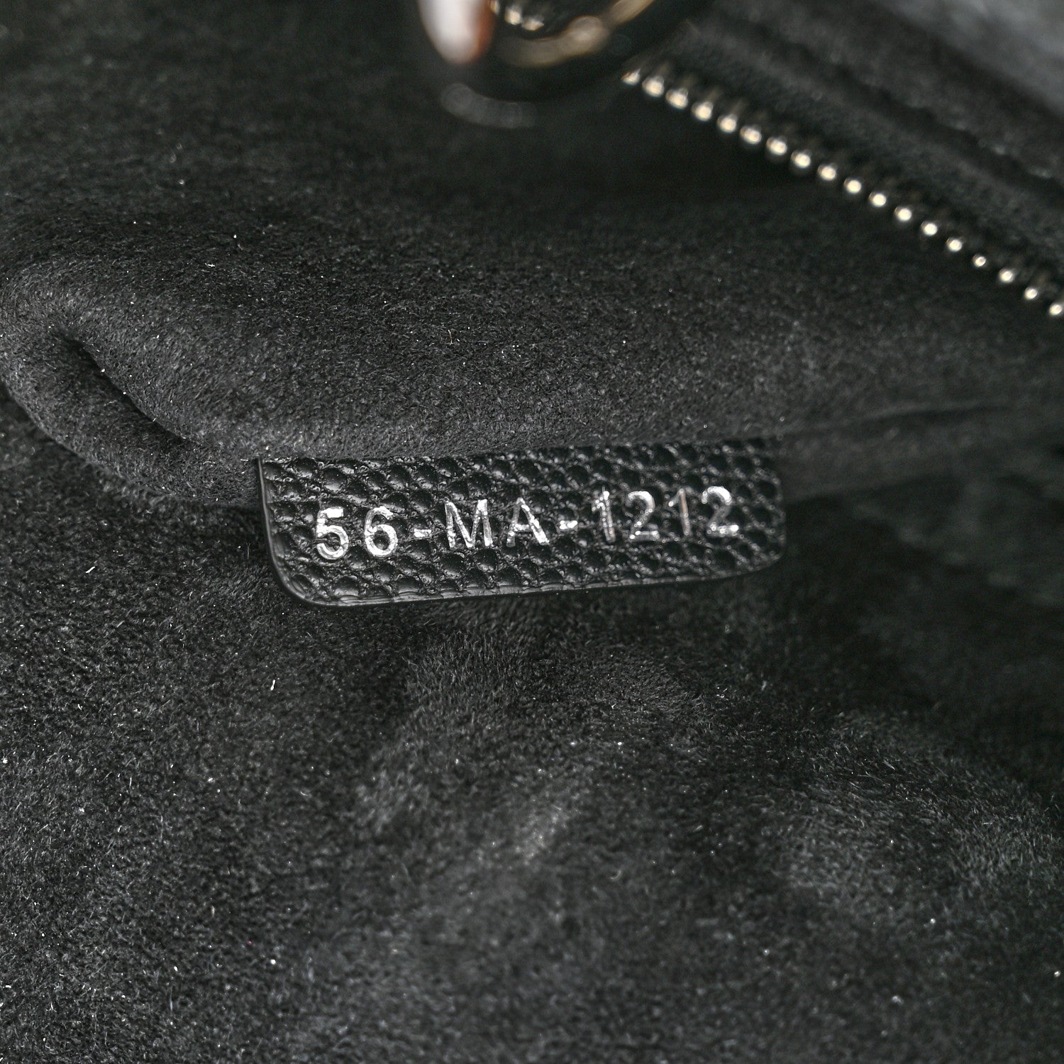 Christian Dior Grained Calfskin Cannage Medium Lady Dior Black 6 of 9